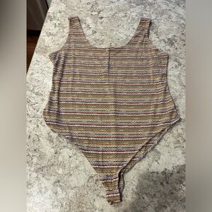 Women’s Wild Fable Striped Sleeveless Bodysuit NWT XL